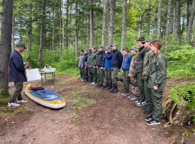 «Испытание лесом и водой»: сахалинские курсанты прошли боевой квест