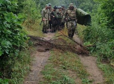 Инструкторы филиала Центра «ВОИН» в Сахалинской области провели занятие в полевых условиях