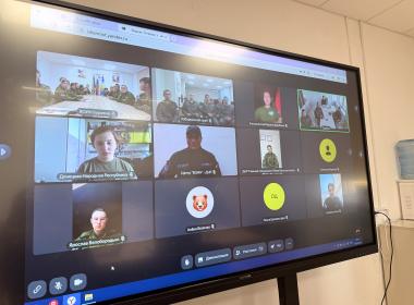 К Дню воссоединения Донбасса и Новороссии с Россией Центр «ВОИН» провел пять телемостов с курсантами